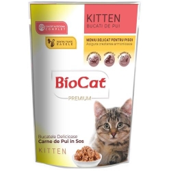 BIOCAT KITTEN SASZETKA DLA KOCIĄT 100g